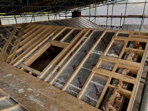 Elegant brick house with landscaped garden